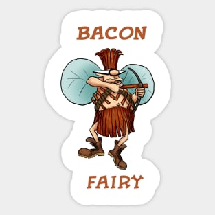 Funny Spectickles Bacon Fairy Humor Sticker